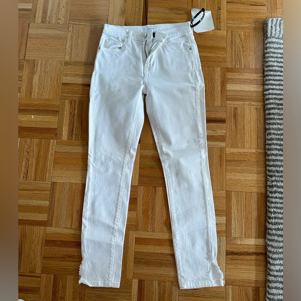 NWT CURRENT ELLIOT WHITE HIGH WAIST JEANS